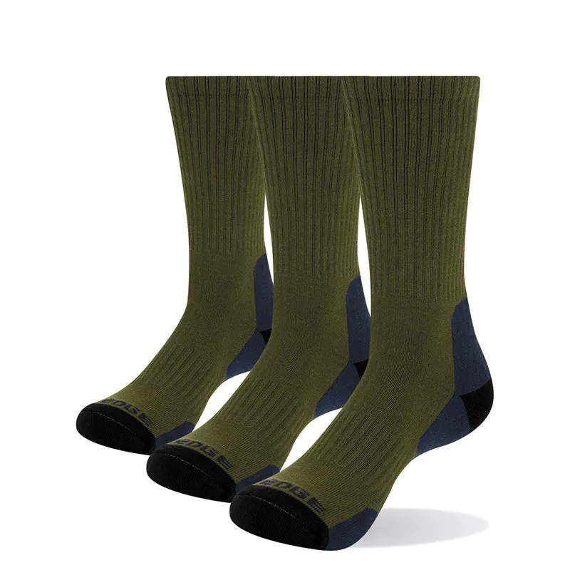 Men's medium tube casual basketball socks in combed cotton with breathable sweat-absorbing fabric