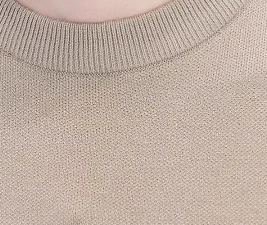 Slim-fit contrast colour round neck men's sweater in black, extra coarse wool, sizes M to 5XL