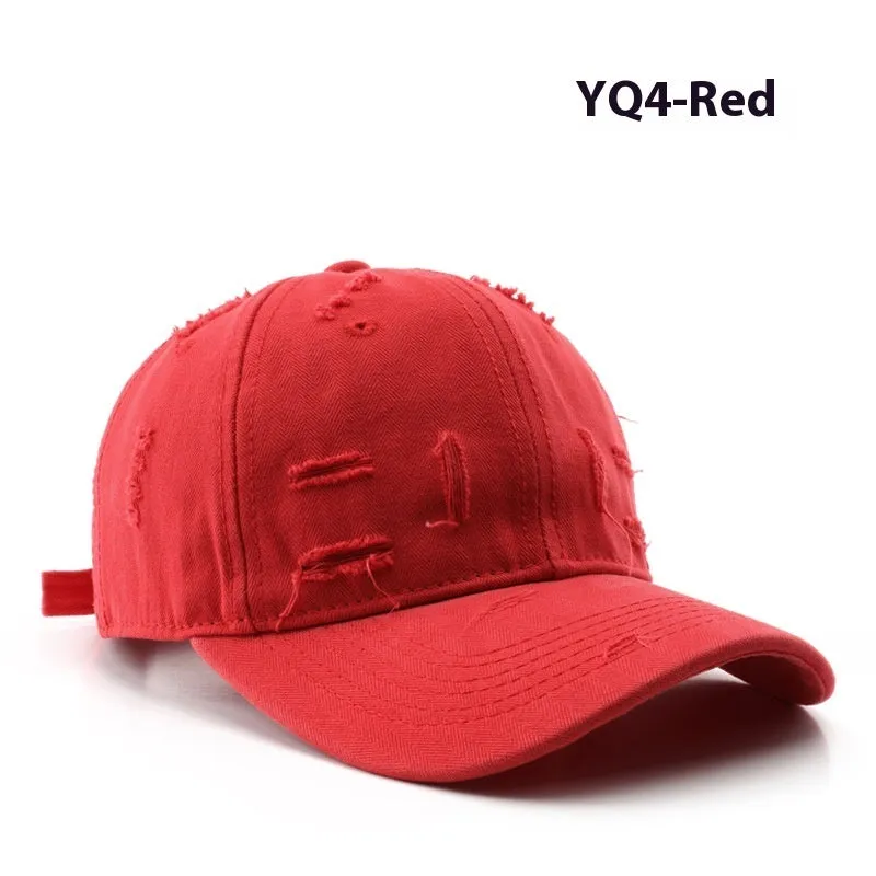 Cotton dome crown baseball hat for women with sun protection, available in multiple colours