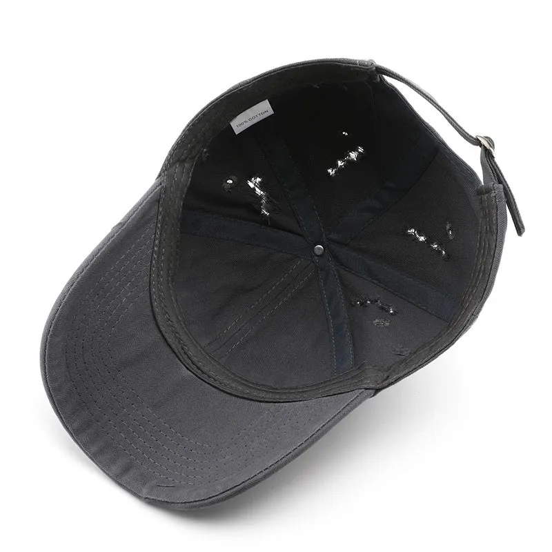 Cotton dome crown baseball hat for women with sun protection, available in multiple colours