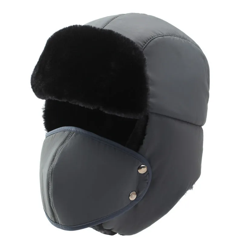 Winter Lei Feng hat in cotton with dome shape no brim available in grey black navy blue and coffee colours