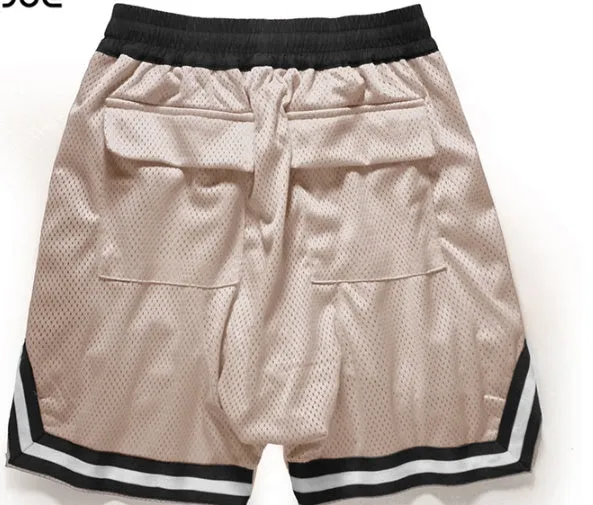 Men's loose fit zipper shorts in gold or silver? actual colour shown is one of six options