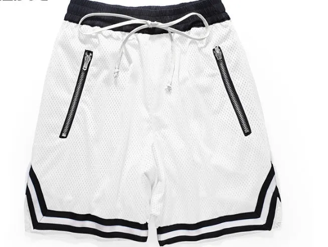 Men's loose fit zipper shorts in gold or silver? actual colour shown is one of six options