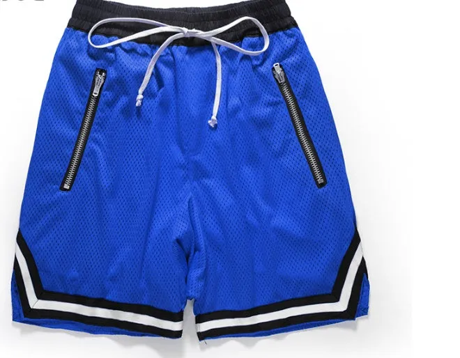 Men's loose fit zipper shorts in gold or silver? actual colour shown is one of six options