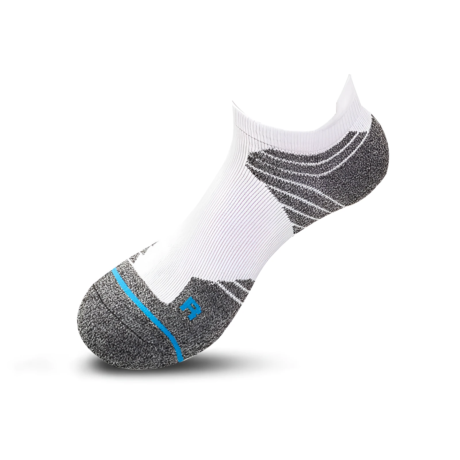 Men's Elite sports socks with thick towel bottom, low cut boat sock style in black