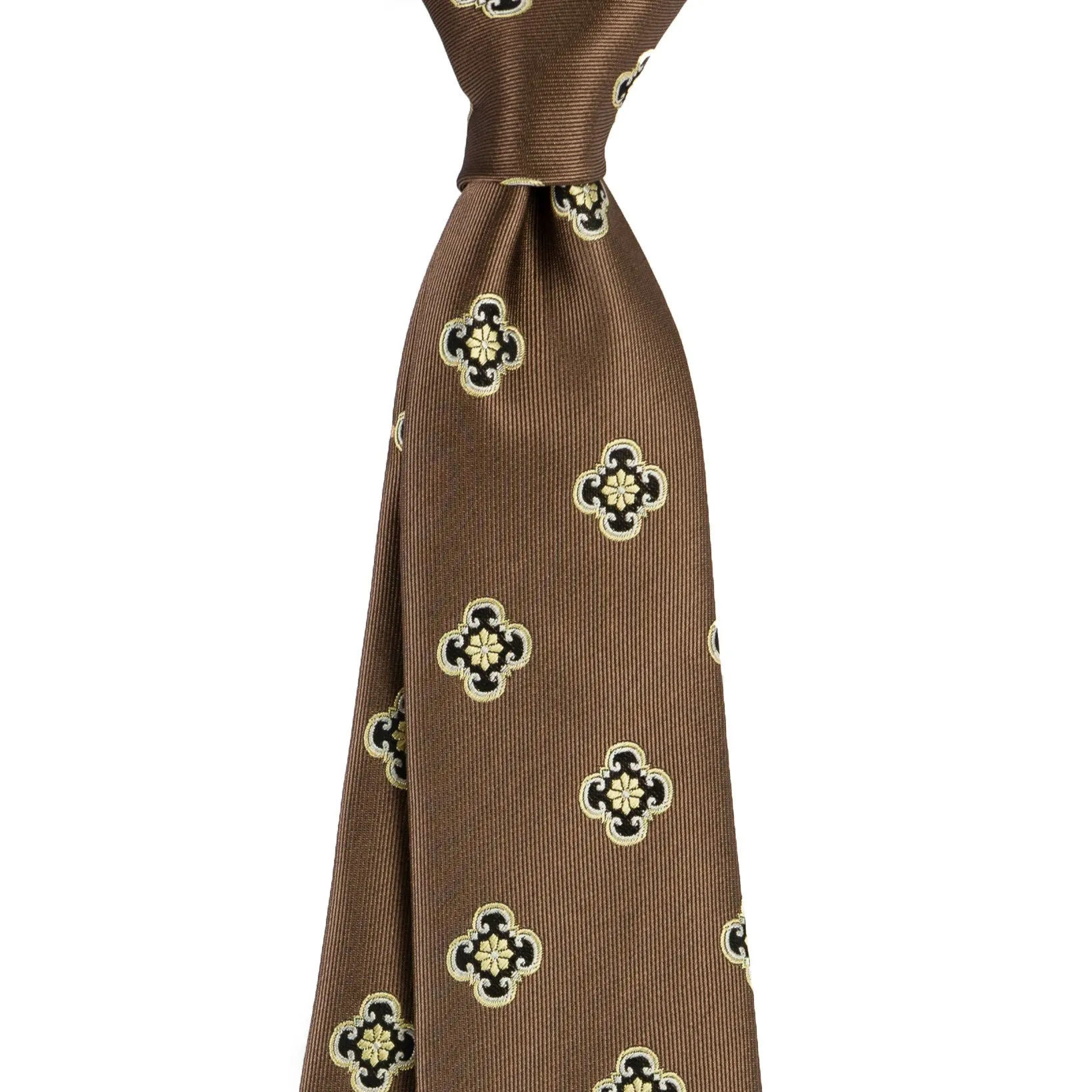 Men's South Korea silk jacquard arrow tie in trendy style, 147cm length, on plain background