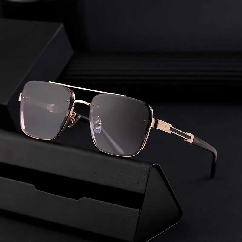 Men's vintage sunglasses with UV protection available in seven colour options
