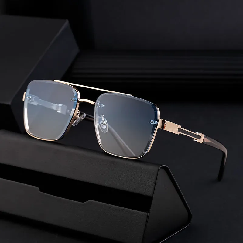 Men's vintage sunglasses with UV protection available in seven colour options