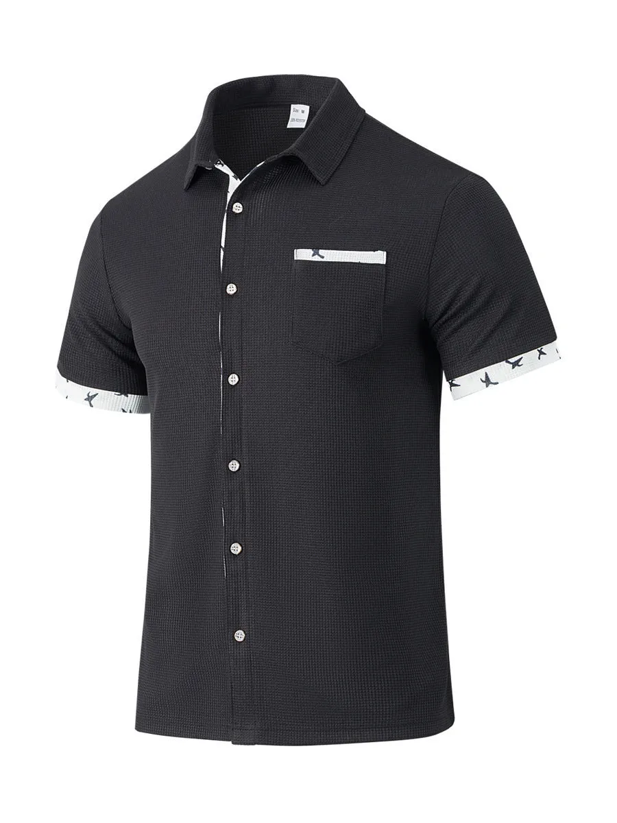 Men's loose casual floral print t-shirt cardigan in light gray, polyester fibre, S to 3XL sizes, leisure wear