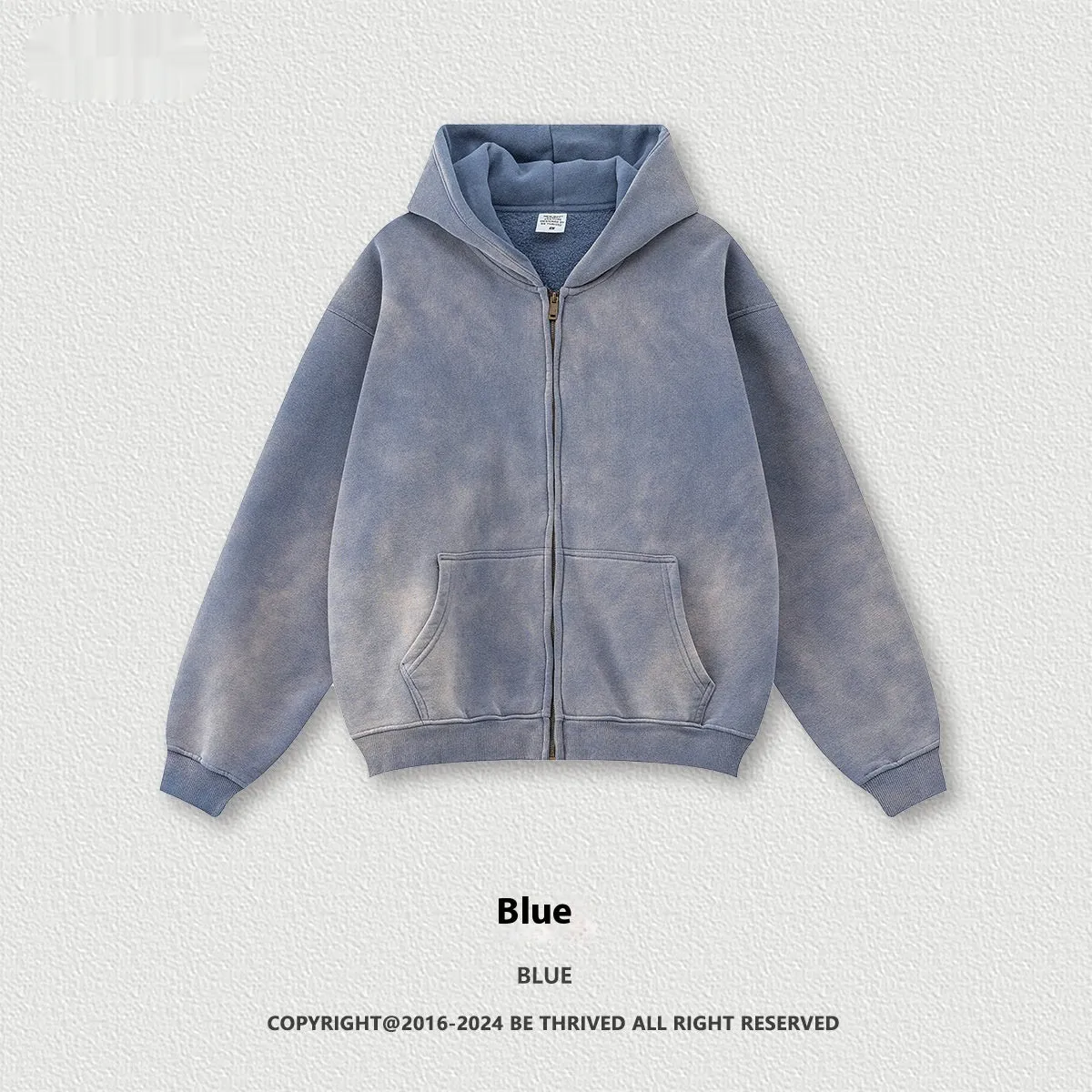 Men's cotton pullover jacket top in solid colour with loose fit, available in black or gray