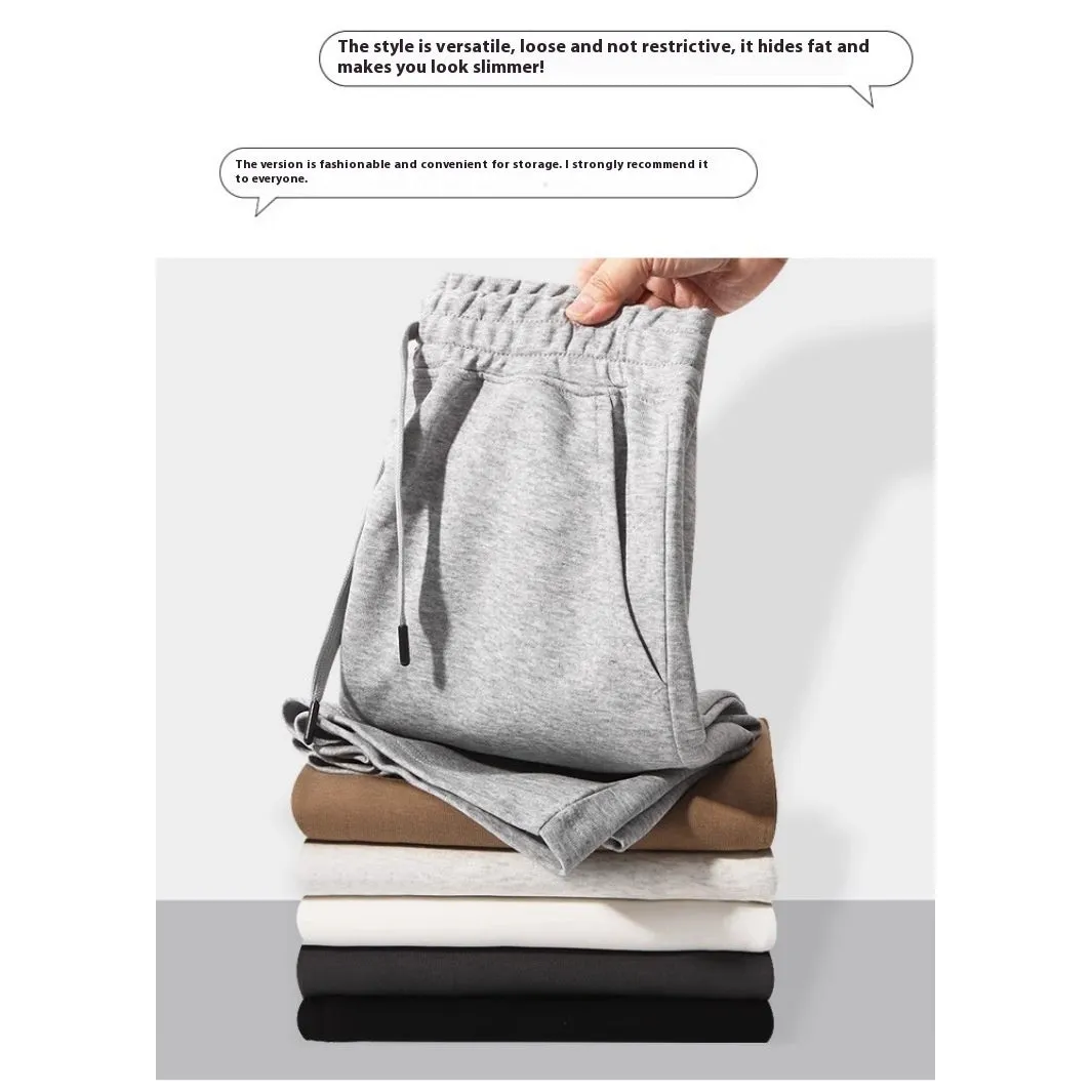 Straight-leg cotton shorts for summer in grey, shown on a hanger.