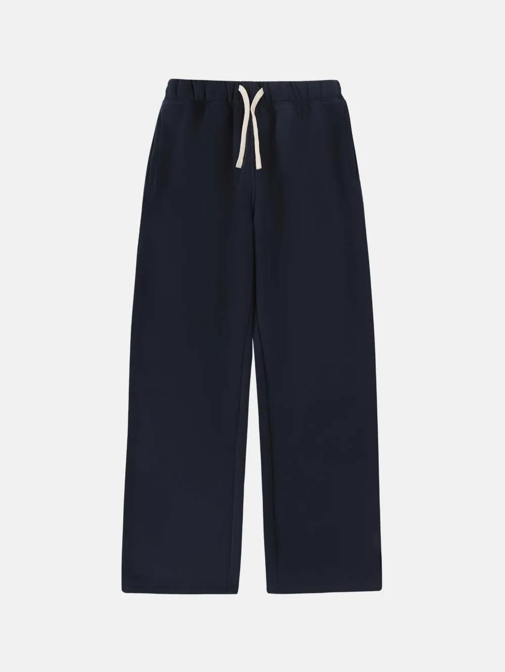 Men's loose fit fleece-lined sweatpants with elastic drawstring waistband in multiple colour options