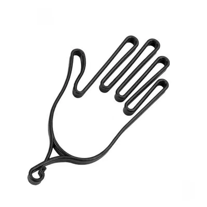 ABS plastic glove display stand for golf and shooting sports in red colour