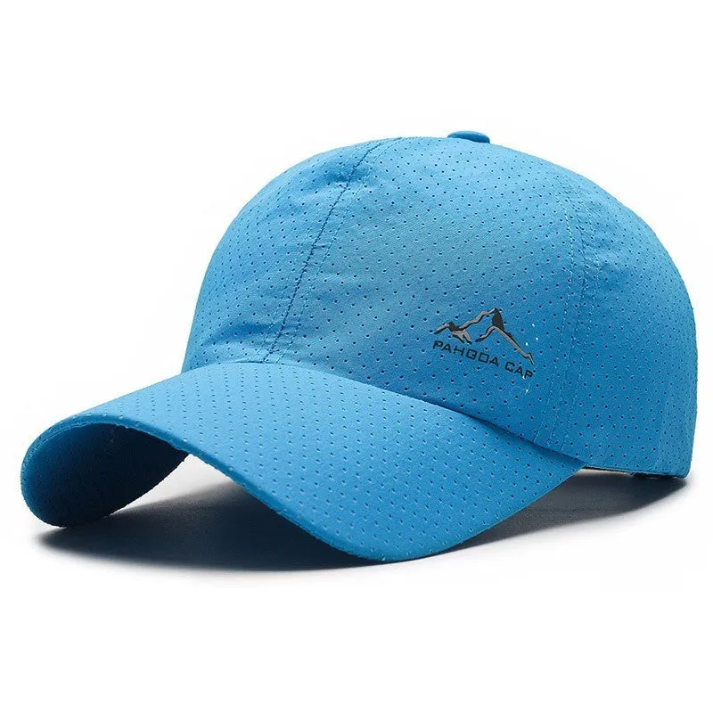 Korean-style adjustable baseball cap in polyester for summer sun protection, shown in army green colour.