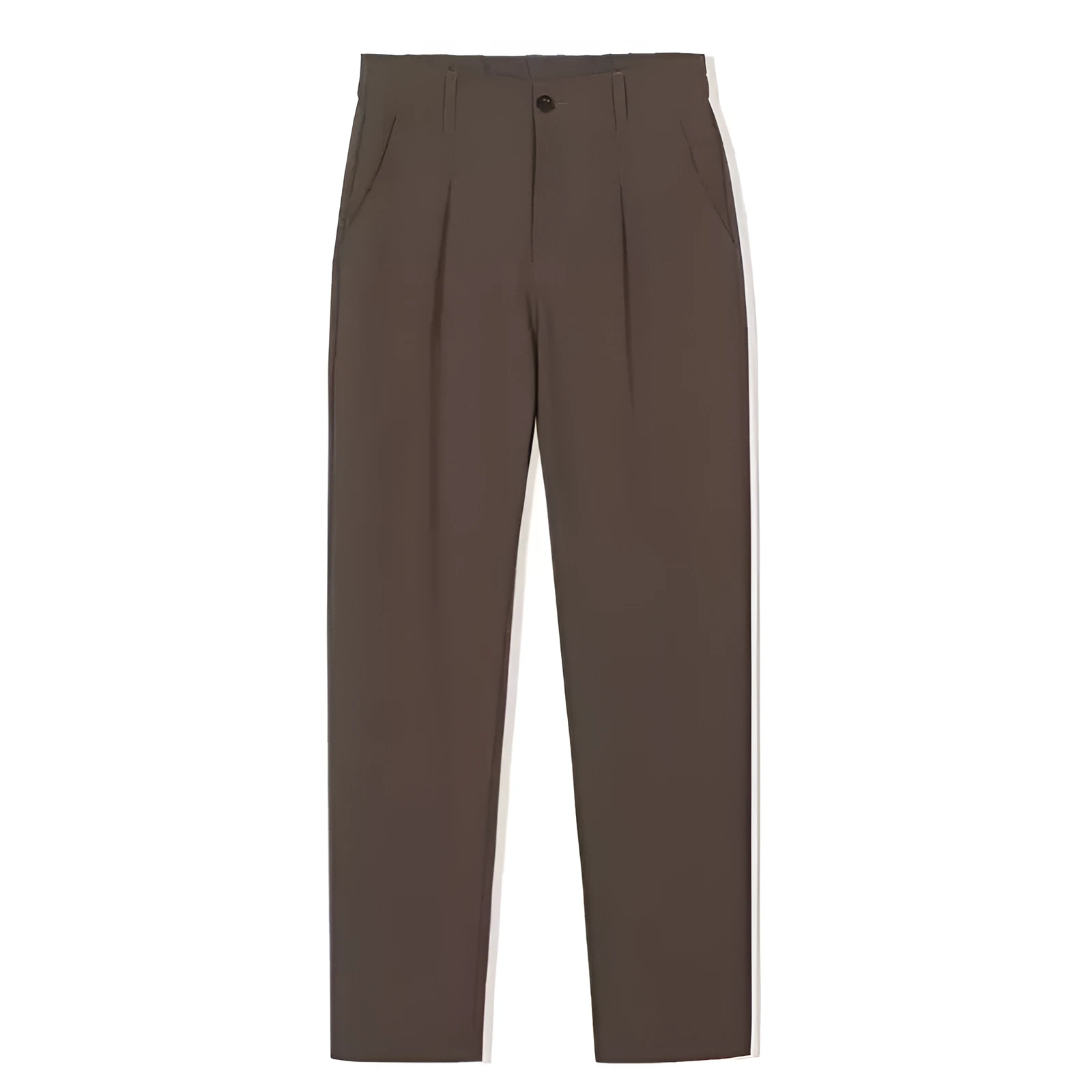 Men's slim fit straight casual trousers in black, brown, dark gray, and khaki cotton blend fabric sizes 28 to 40