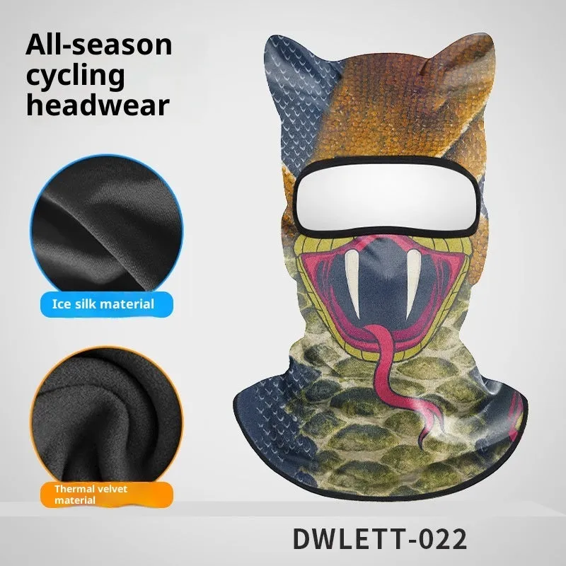 Sun protection quick-drying motorcycle hood in polyester - dustproof sunshade for outdoor riding