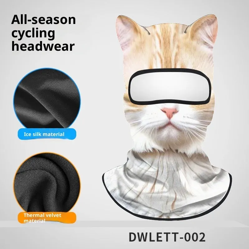 Sun protection quick-drying motorcycle hood in polyester - dustproof sunshade for outdoor riding