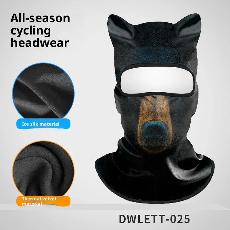 Sun protection quick-drying motorcycle hood in polyester - dustproof sunshade for outdoor riding