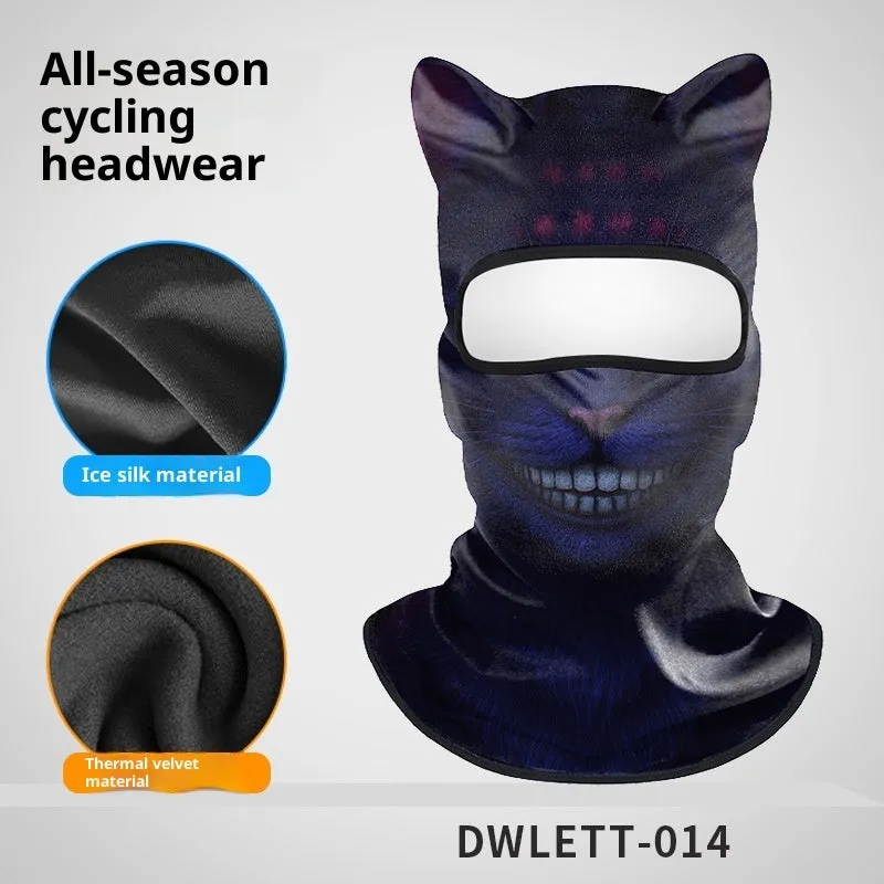 Sun protection quick-drying motorcycle hood in polyester - dustproof sunshade for outdoor riding