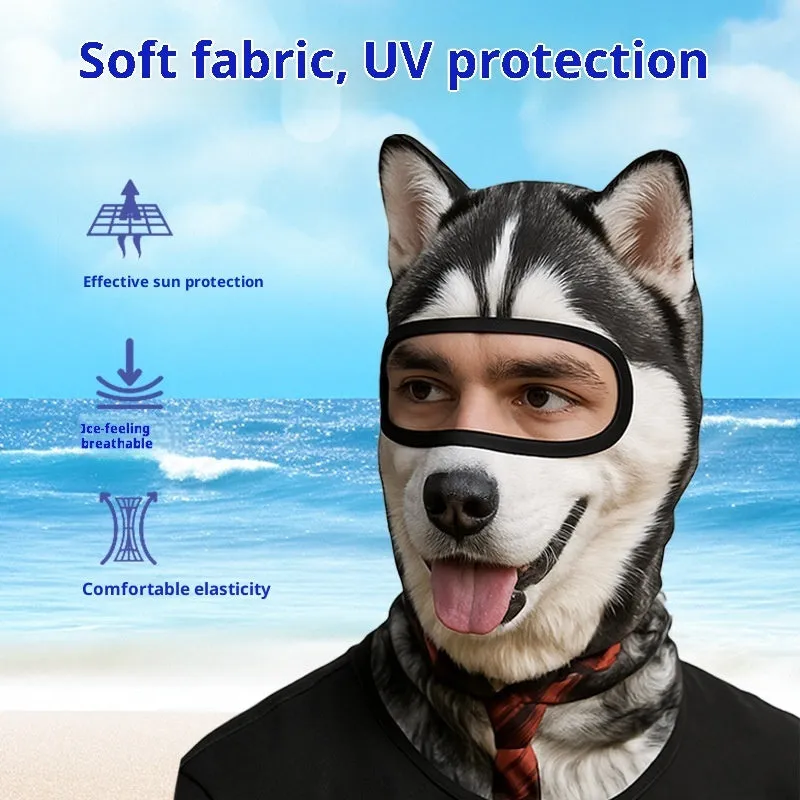 Sun protection quick-drying motorcycle hood in polyester - dustproof sunshade for outdoor riding
