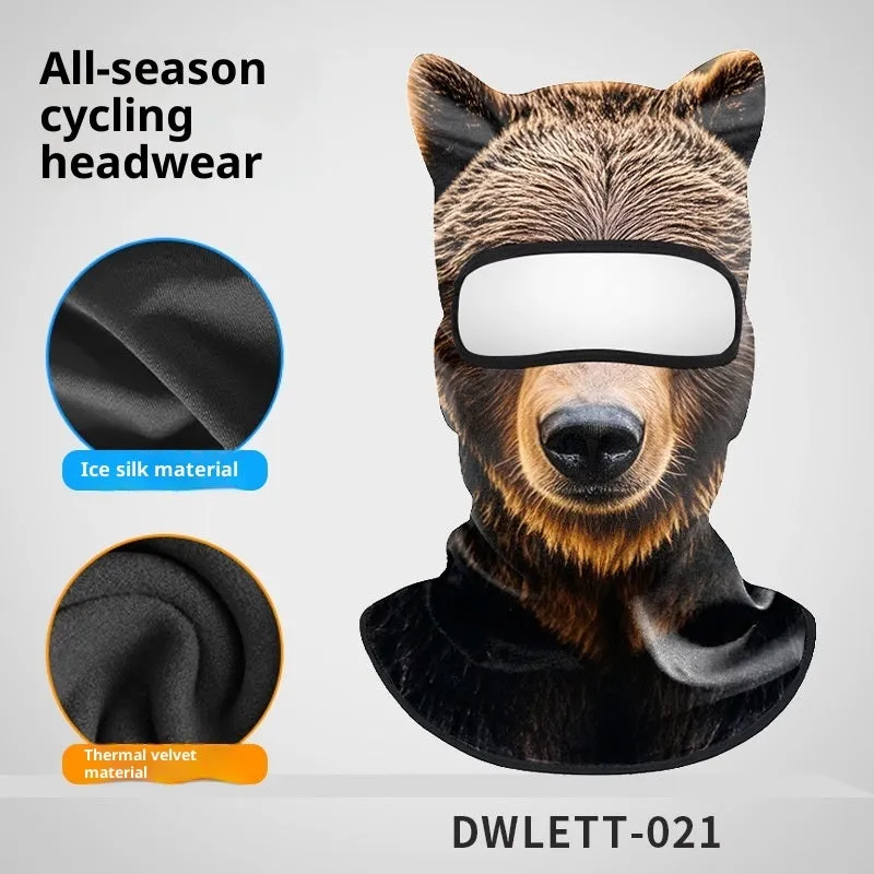 Sun protection quick-drying motorcycle hood in polyester - dustproof sunshade for outdoor riding