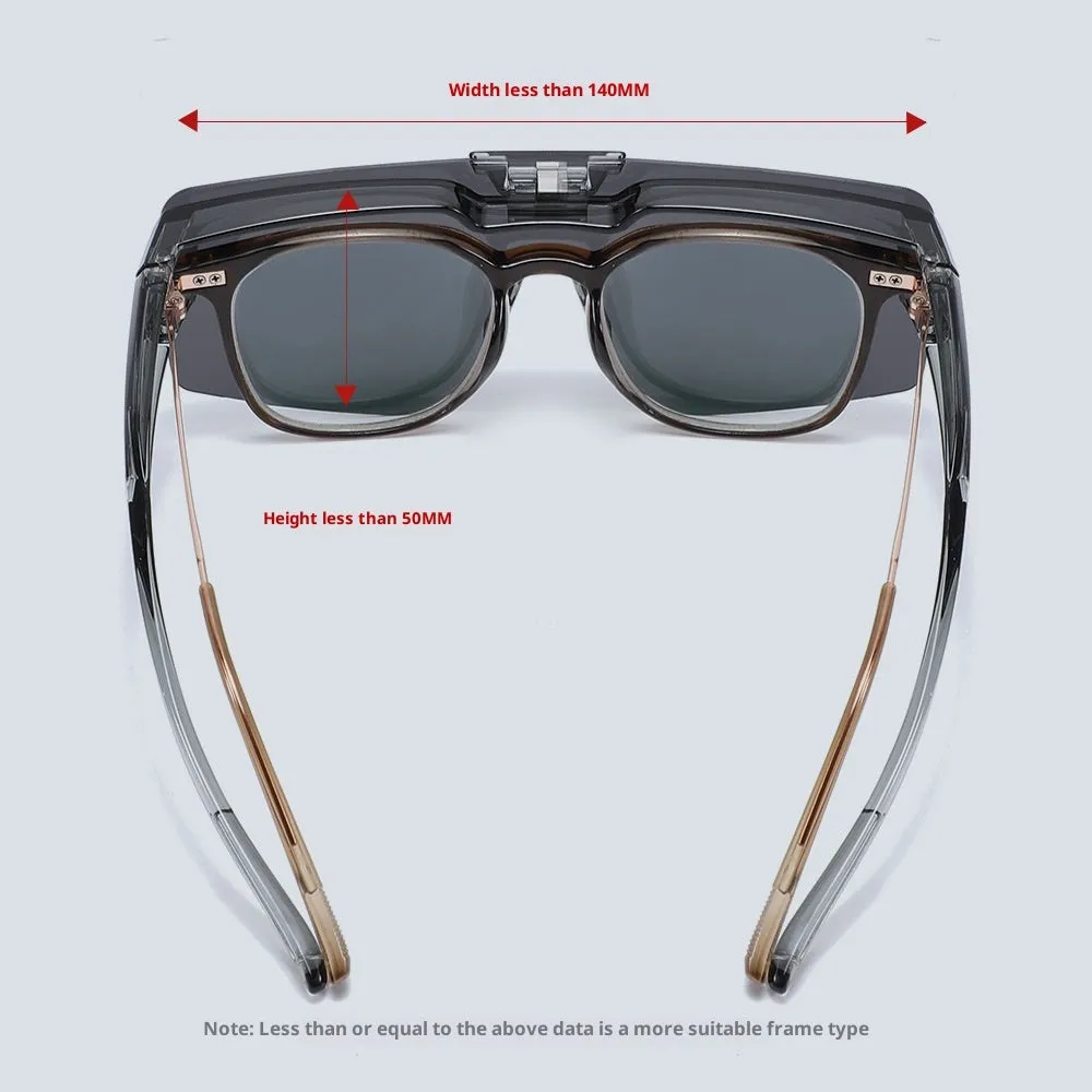 UV protection clamshell sunglasses with TAC lens and TR90 frame in sand green frame with gray lens