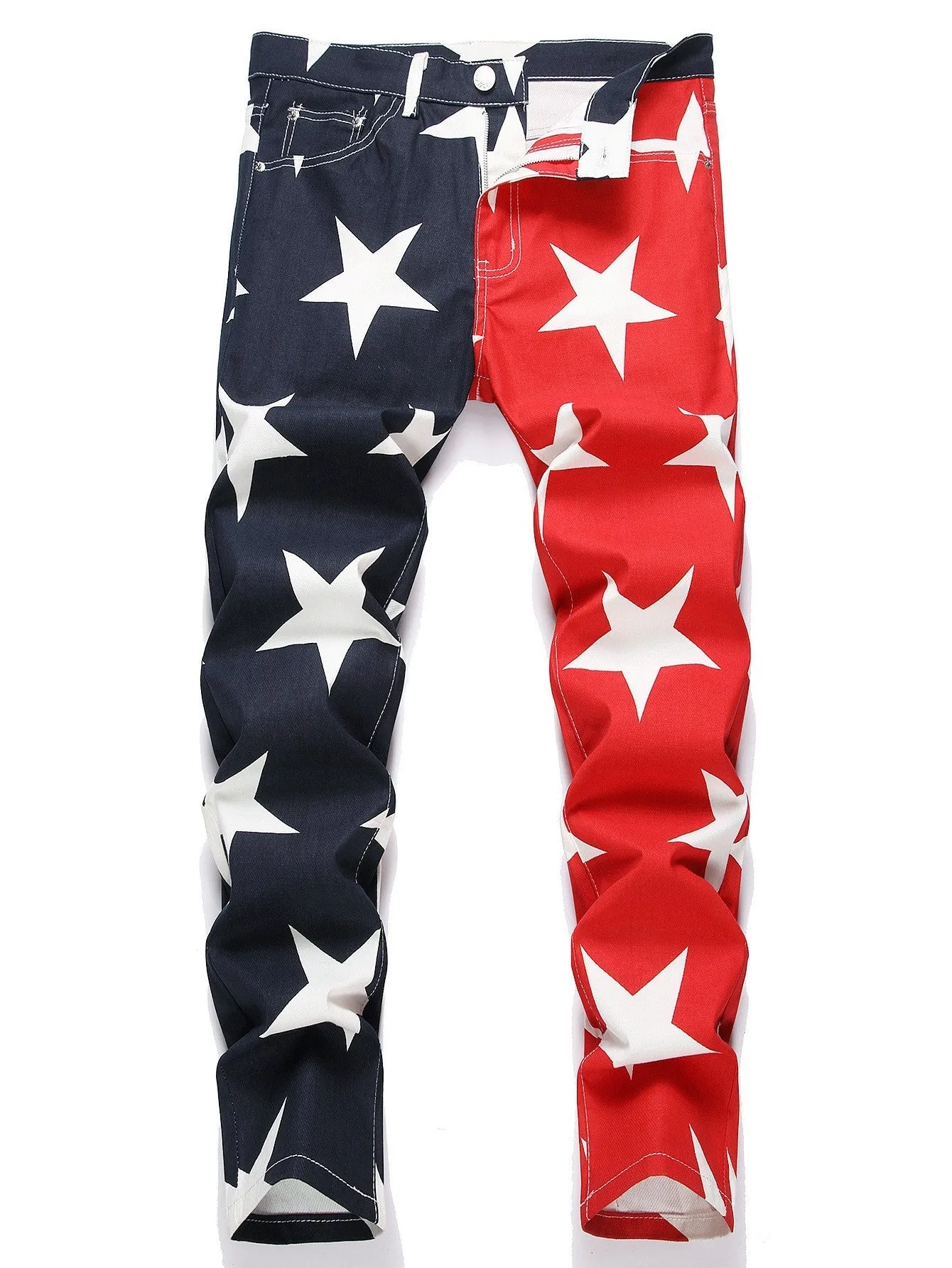 Men's cotton straight leg denim trousers in colour 0402, mid-waist with zip fly
