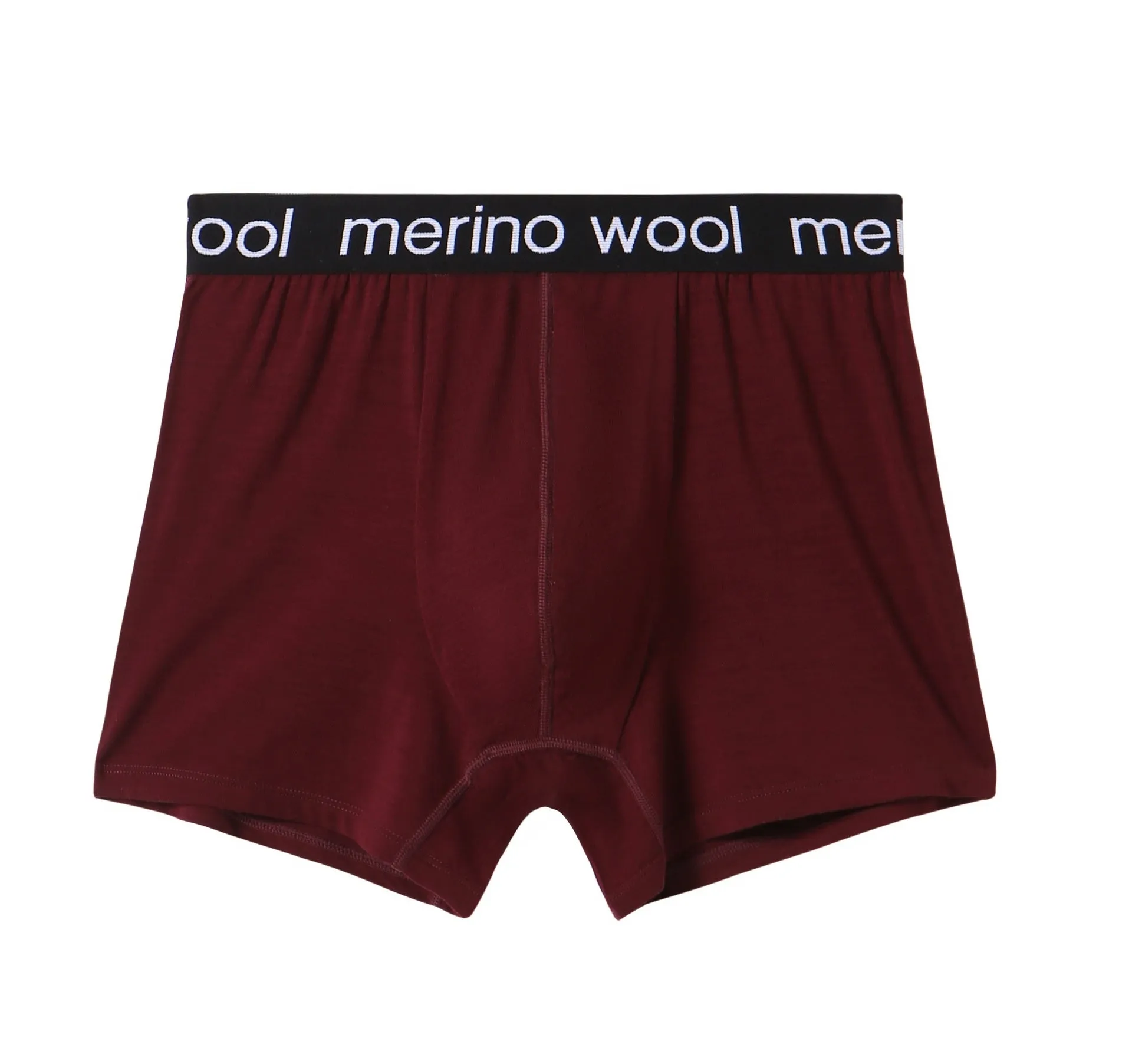 Sports quick-dry wool boxer men's underwear in solid colour, mid-waist U-shaped style, large size available