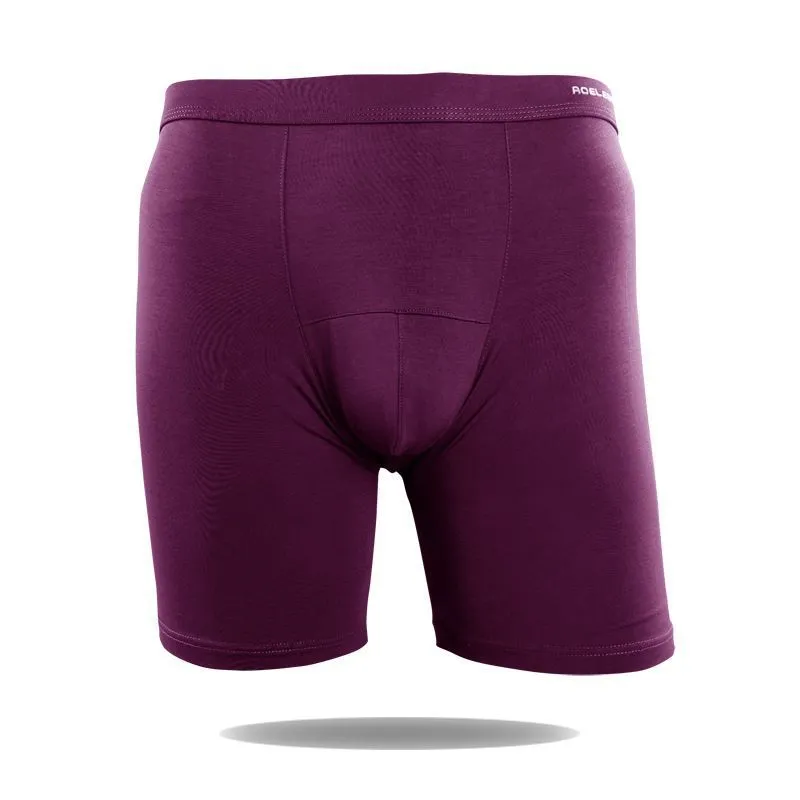 Men's solid colour sports long leg underwear, knitted viscose fabric, mid waist, size XL to 7XL