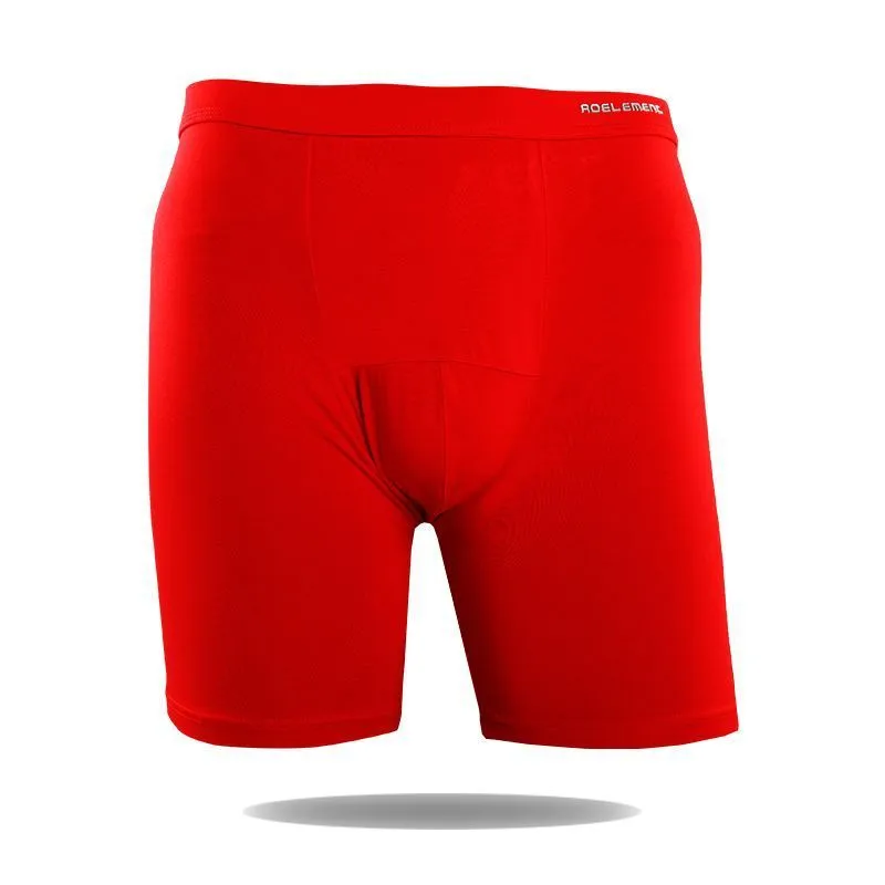 Men's solid colour sports long leg underwear, knitted viscose fabric, mid waist, size XL to 7XL
