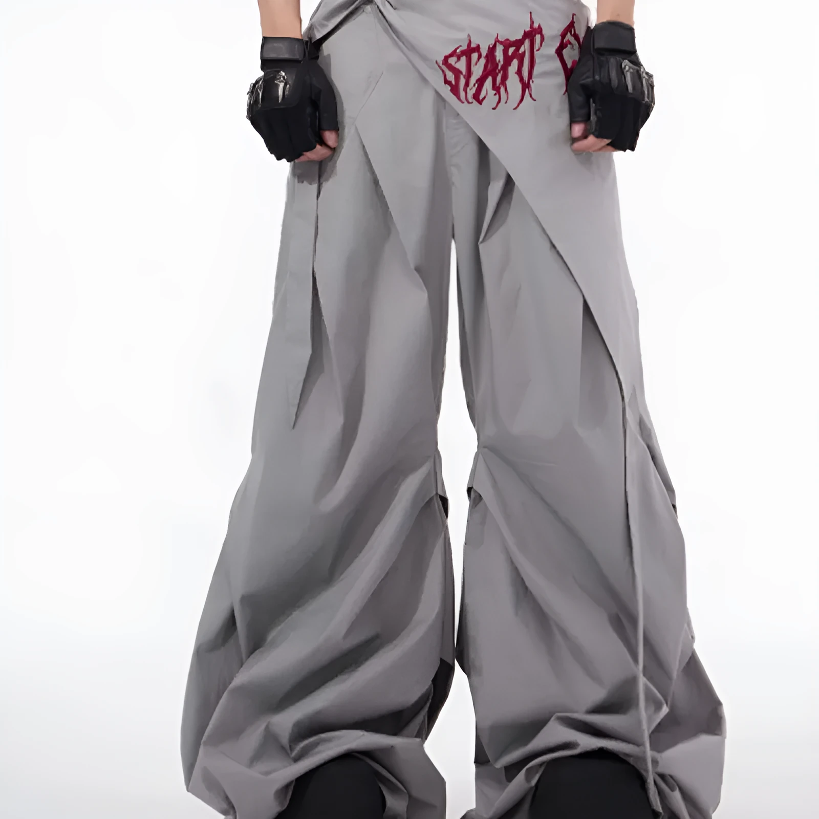 Boys wide-leg summer trousers in Korean style solid black colour