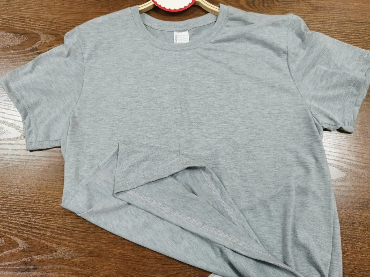 Unisex grey cotton round neck top with straight tube fit available in sizes XS to 3XL for summer