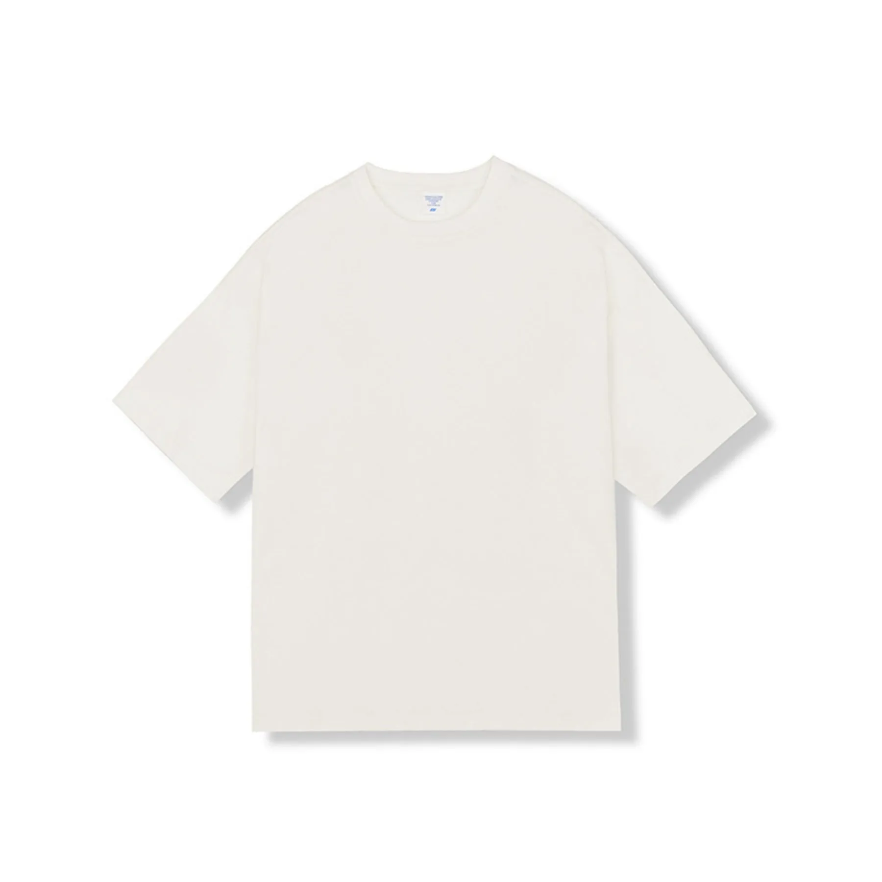 Loose fit combed cotton short sleeve top and pants set in solid colour with drop shoulder design