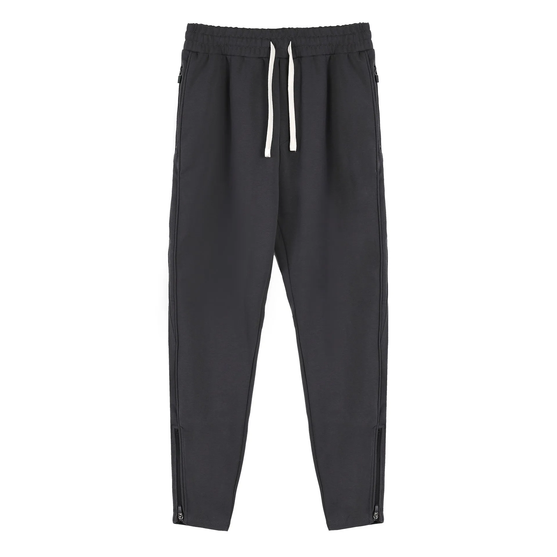 Men's cotton outdoor workout pants in sapphire blue, spring autumn running trousers