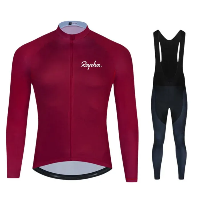 Outdoor cycling clothing set for men and women in breathable polyester, available in multiple colours and sizes XS to XXXL