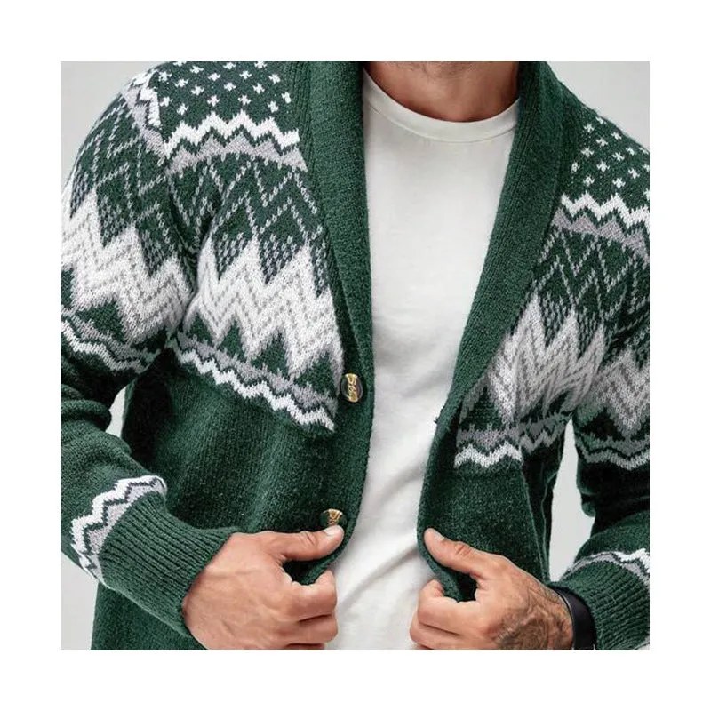 Women's solid colour long-sleeved knitted cardigan coat sweater in polyester blend, jacquard craft, casual spring autumn style