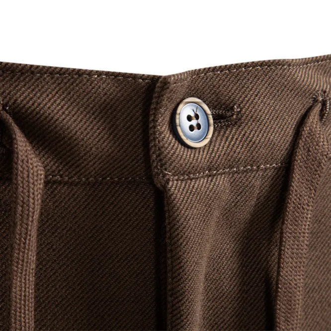 New casual men's thickened straight leg trousers with slight stretch, black gray colour, mid-rise waist