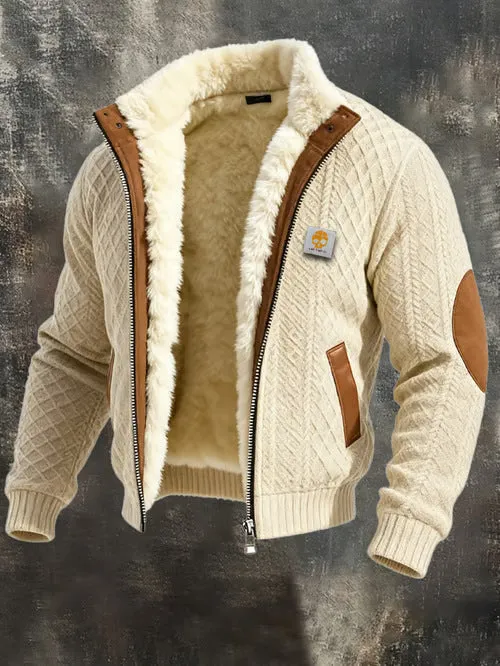 Slim fit cardigan cotton-padded jacket with grid pattern and 3D patch pocket in polyester fabric, available in multiple sizes and colours