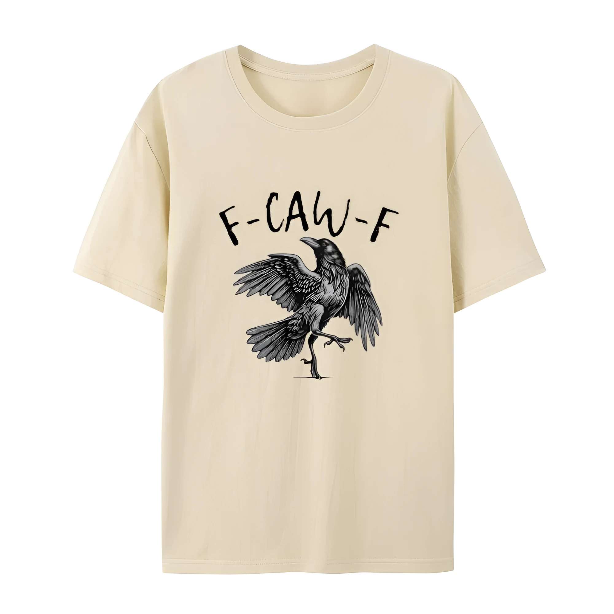Sports pure cotton t-shirt for men and women with letters pattern, available in various colours including khaki and light blue