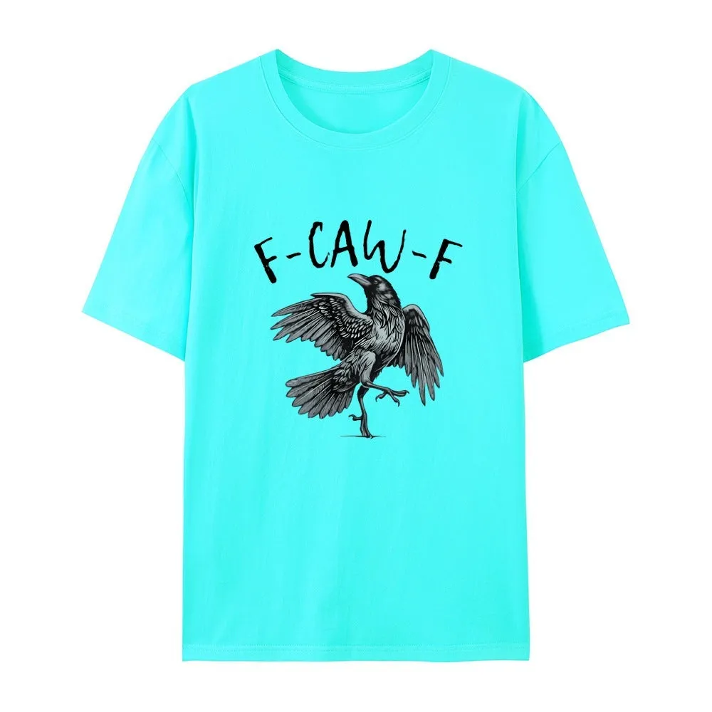 Sports pure cotton t-shirt for men and women with letters pattern, available in various colours including khaki and light blue