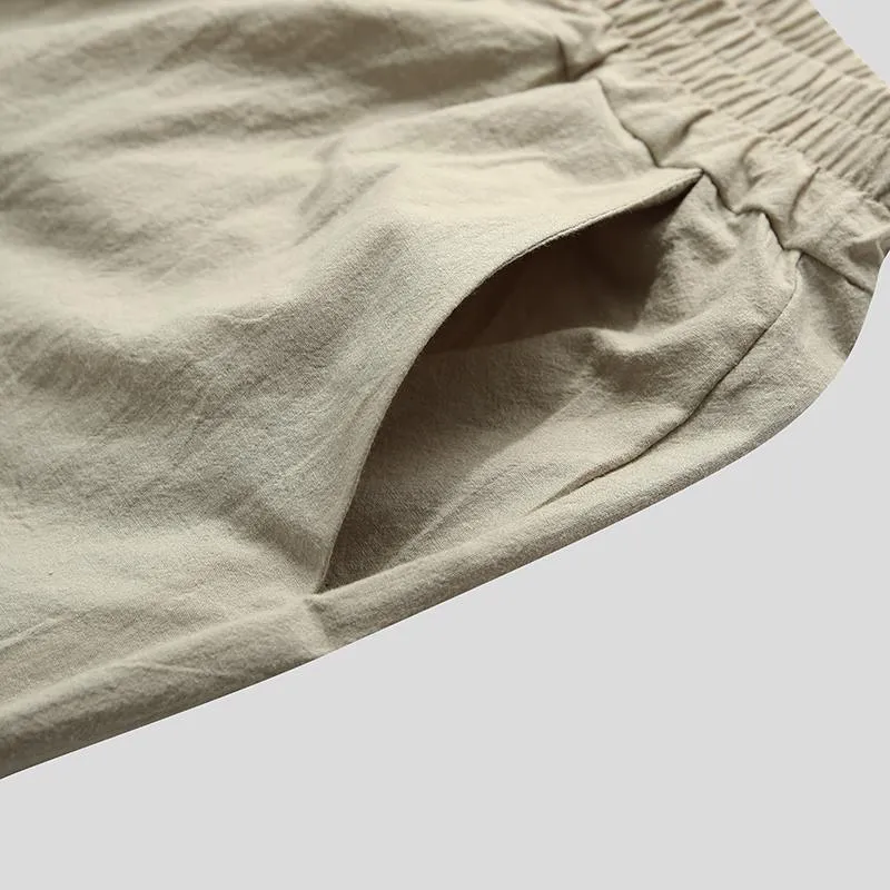 Casual cotton blend pajama set in white, two-piece, loose fit, long sleeves, thin breathable fabric
