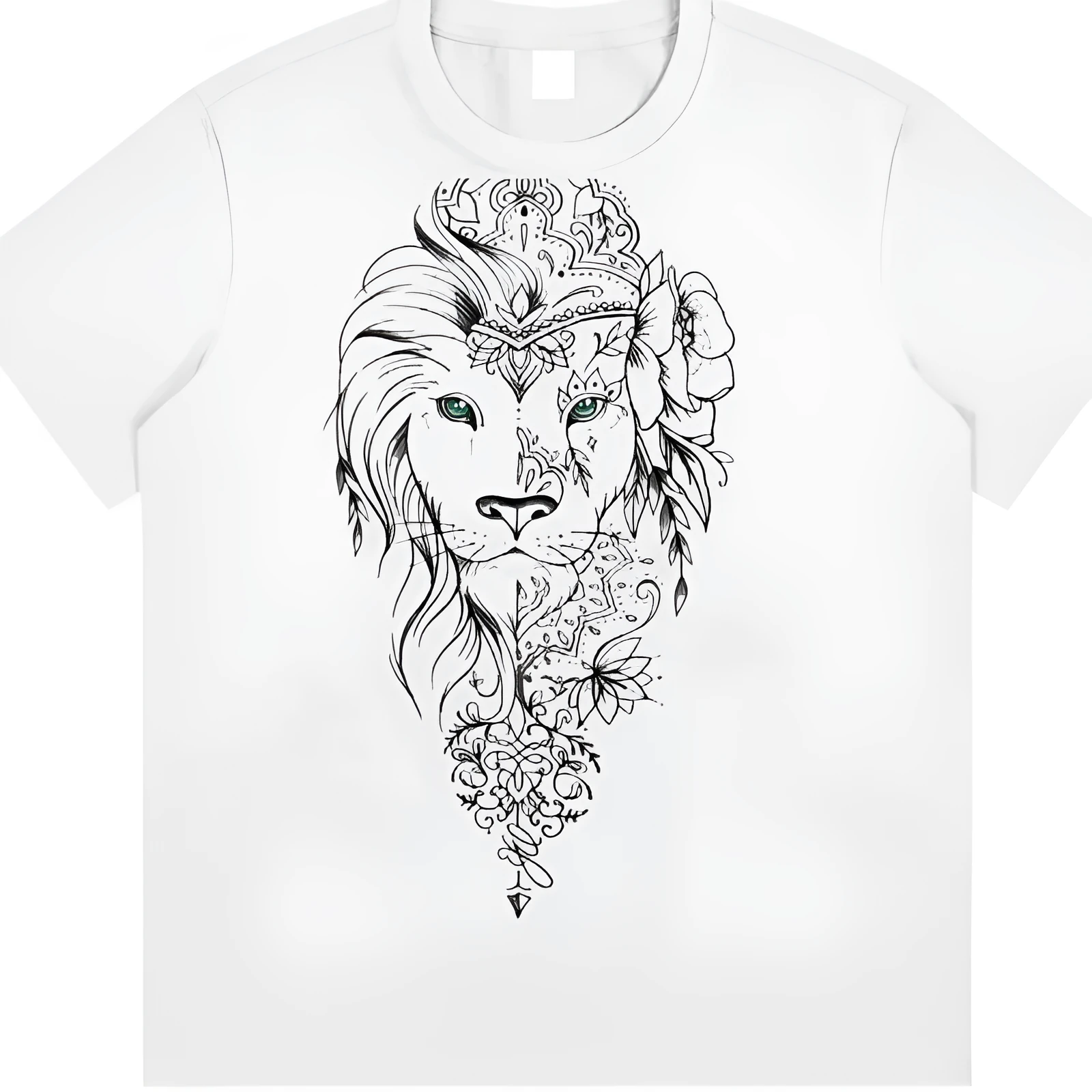 White pure cotton short-sleeved T-shirt for men, pullover style, casual top