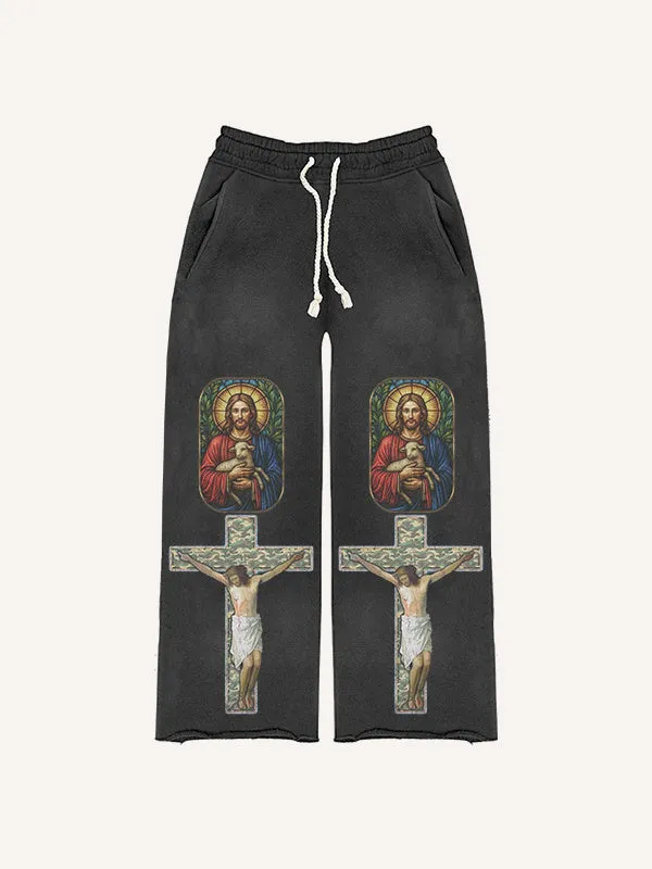 Wild Trend Avant-garde Trousers in blue, showing full-length design for women