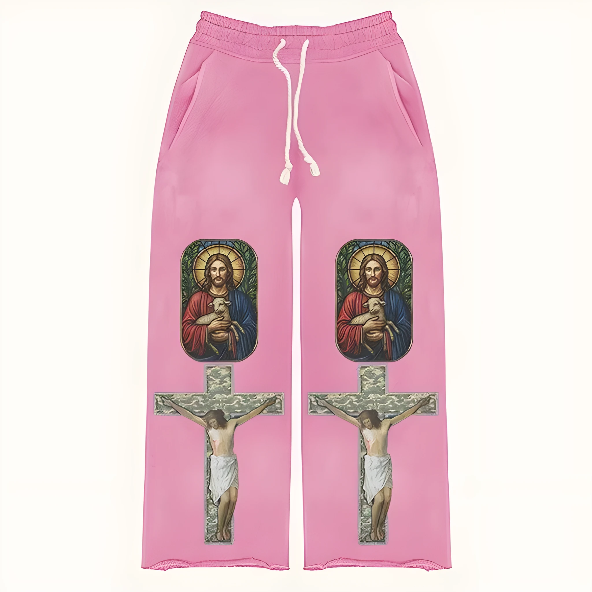 Wild Trend Avant-garde Trousers in blue, showing full-length design for women