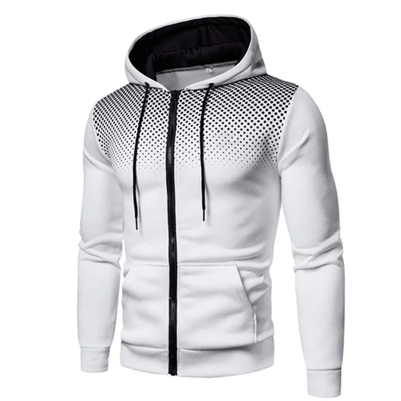 Men's sports fitness zip-up pullover sweater in polyester fibre available in multiple colours