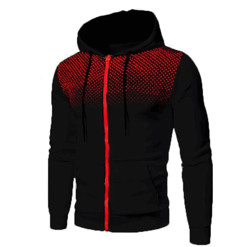 Men's sports fitness zip-up pullover sweater in polyester fibre available in multiple colours