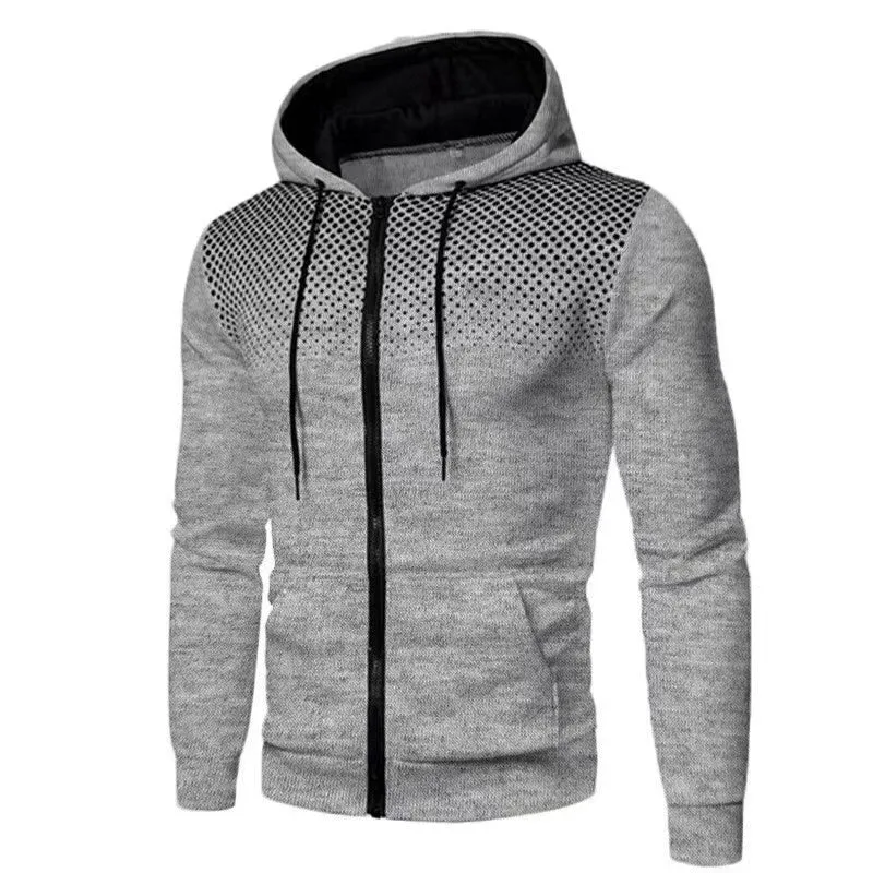 Men's sports fitness zip-up pullover sweater in polyester fibre available in multiple colours