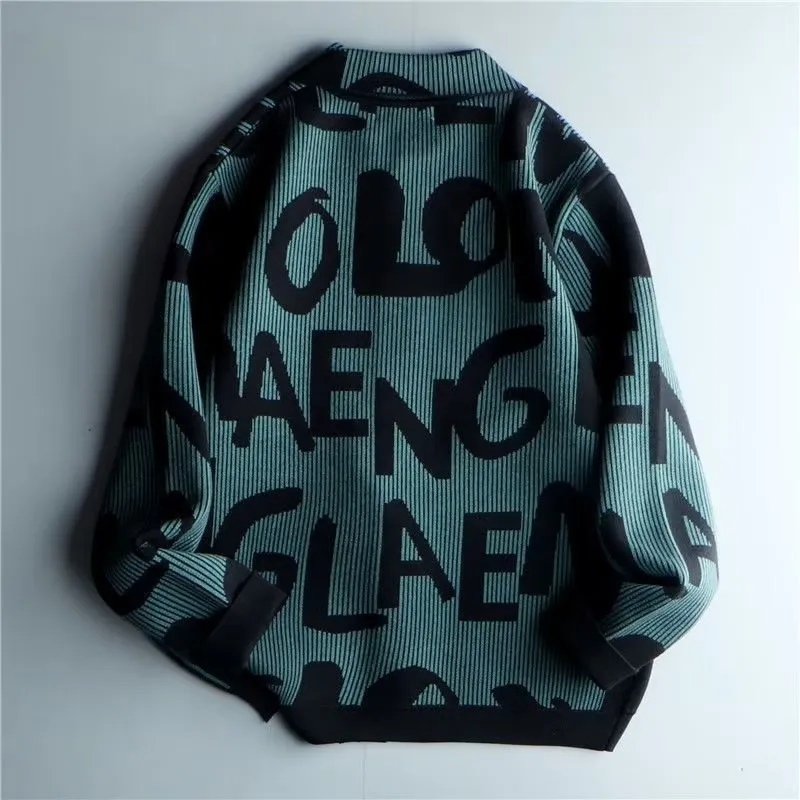 Retro personalised letter lapel casual jacket for teenagers in colour 2305 jacket coat