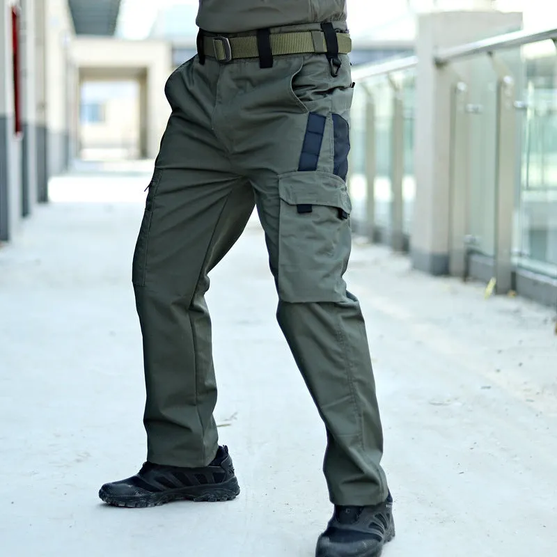 Beetle Tactical Trousers men's outdoor multifunctional cargo pants in khaki colour