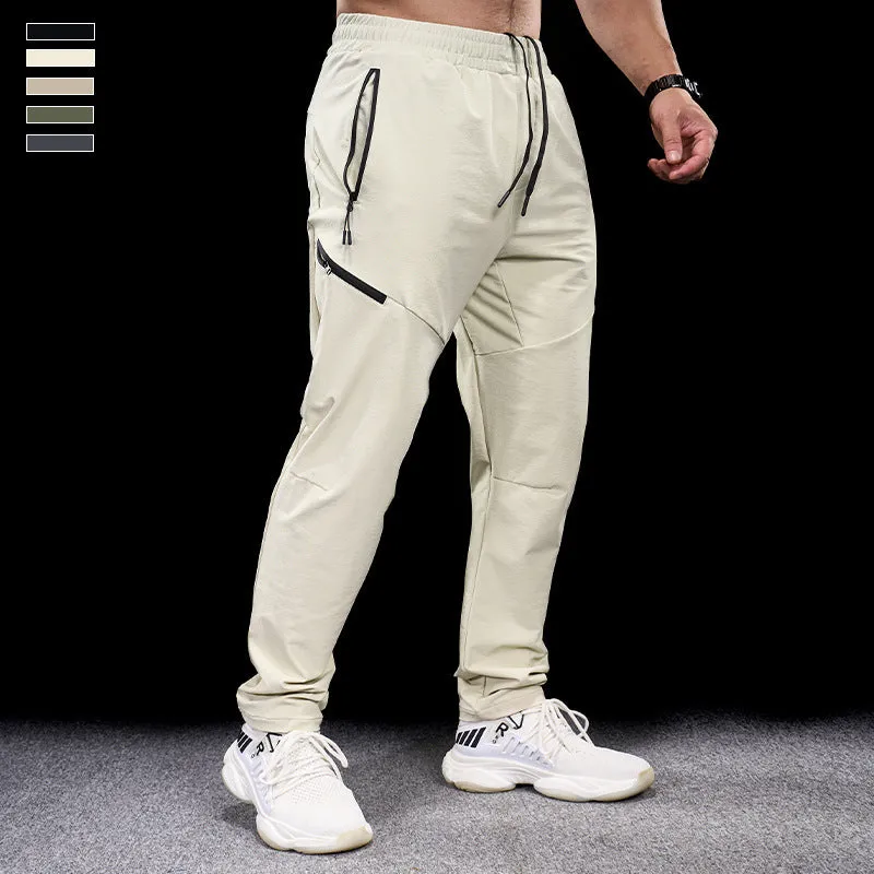 Men's waterproof quick-drying nylon workout trousers in multiple colours for sports and exercise